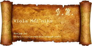 Viola Mónika névjegykártya
